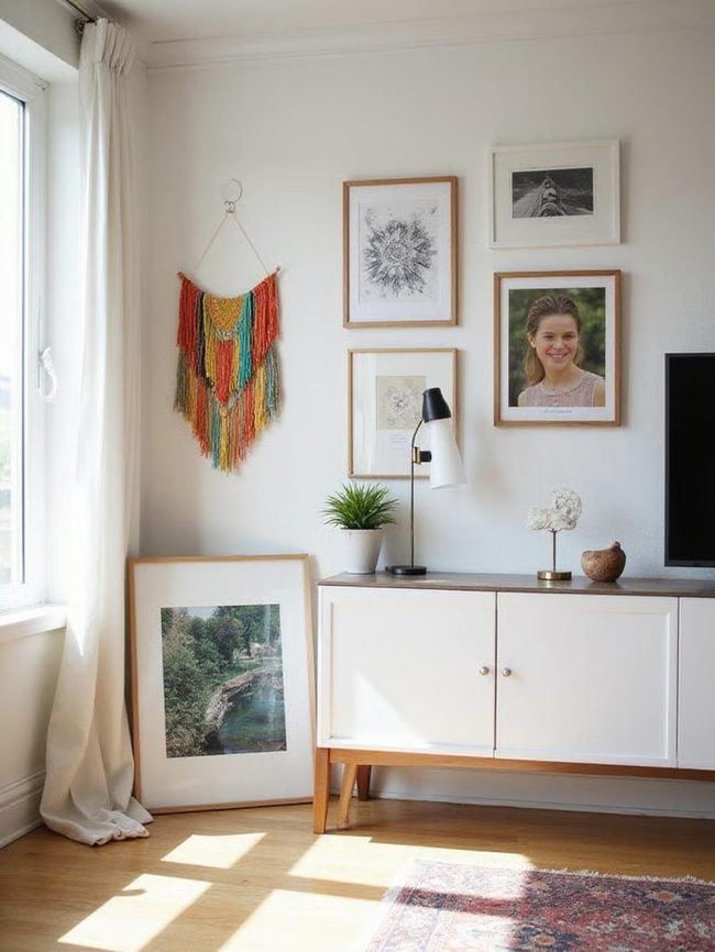 Adhesive Art Gallery For Renters