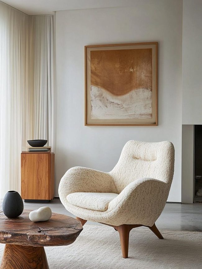 Velvet and Leather Sitting Room