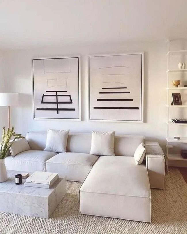 Black And White Modern Serenity