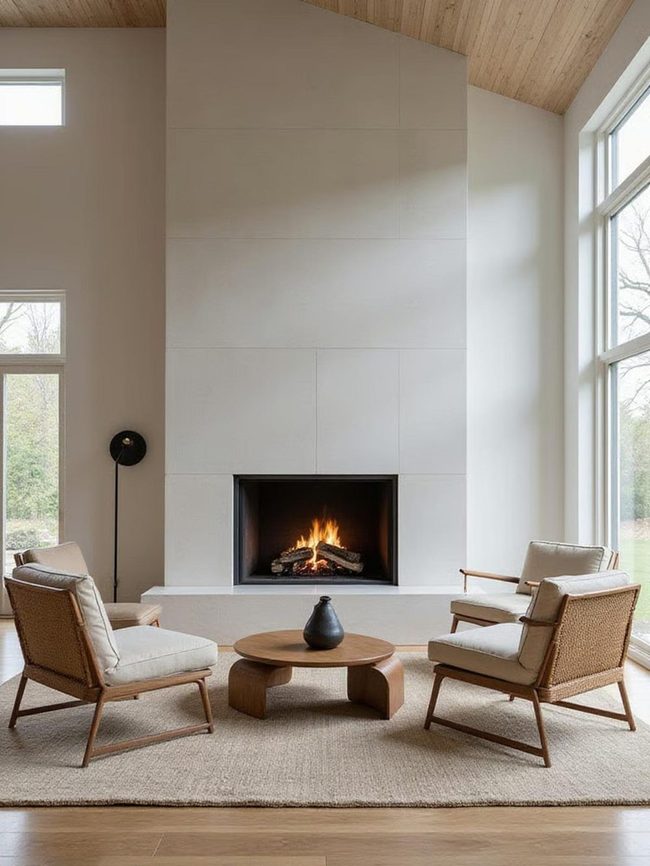 Asymmetrical Balance Creates Living Room Flow