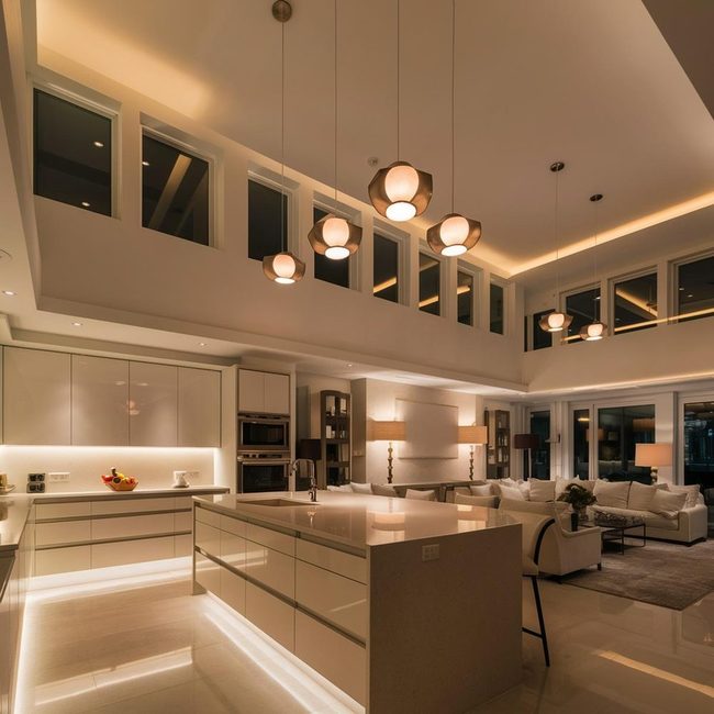 Layered Lighting for Open Living