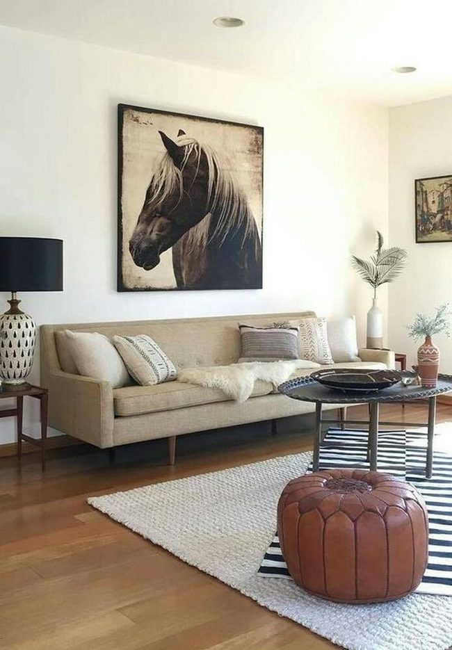 Black Horse Painting Statement Wall
