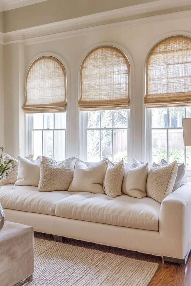 Arched Roman Blinds Frame Windows Architecturally