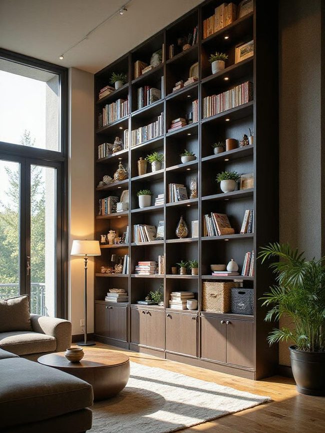 Vertical Shelving Maximizes Small Apartments