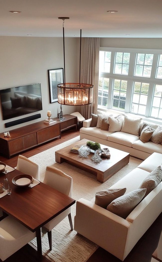 Neutral Sectional Family Gathering