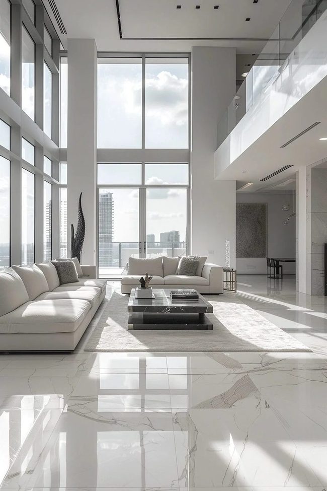 Marble Luxury Meets Clean Minimalism