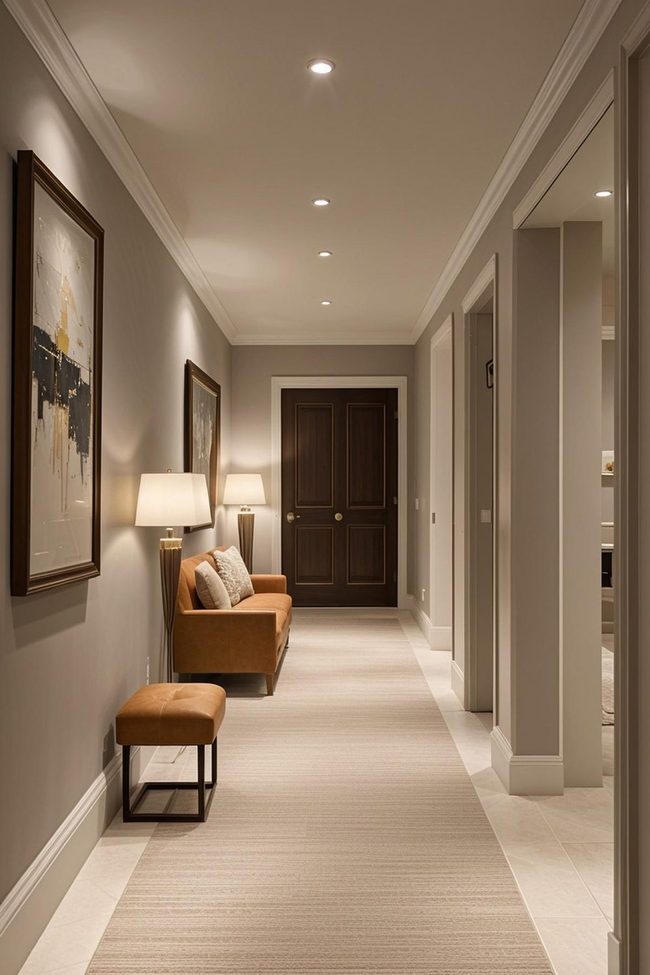 Hallway Bold Color First Impression