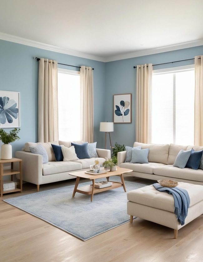 Blue Serenity with Neutral Balance