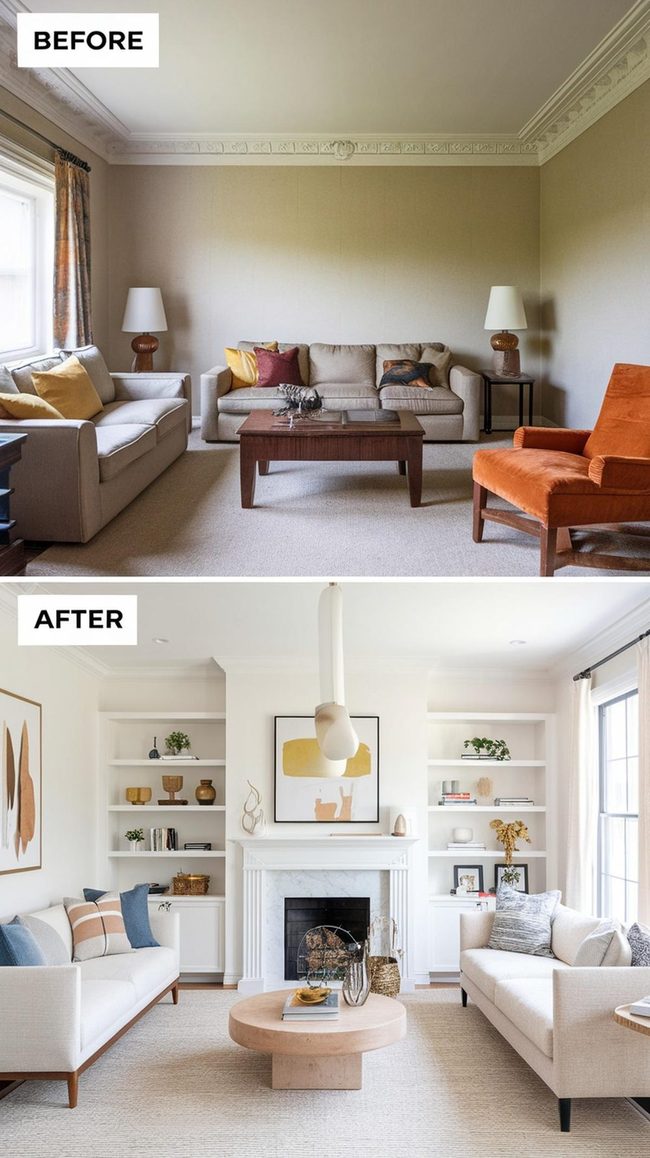 Fresh Living Room Color And Layout Shift