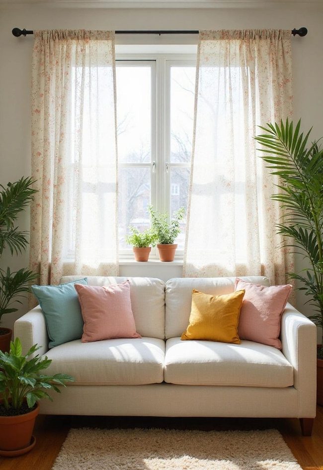 Sheer Floral Curtains Nature Connection