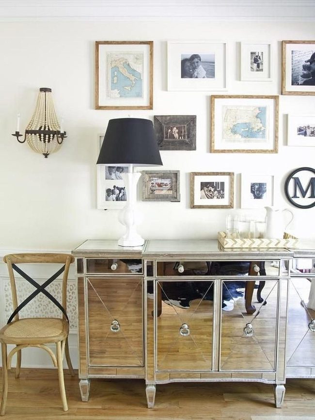 Mirrored Cabinets Brighten Wooden Interiors