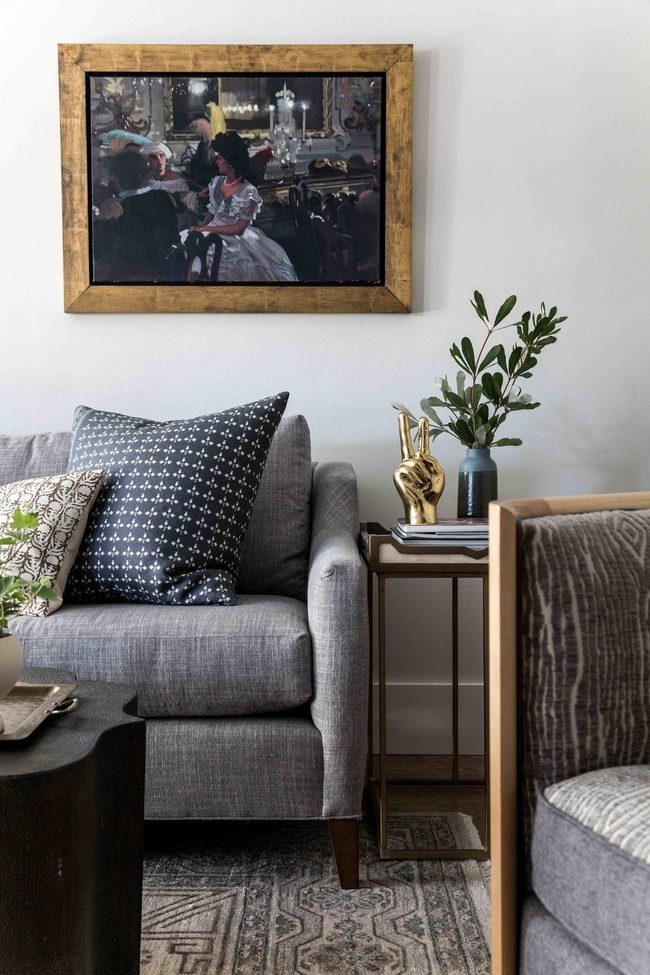 Gray Living Room Pattern Layers