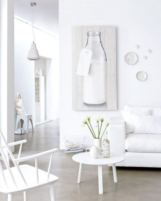 Milk Bottle Art Meets Bright Minimalism