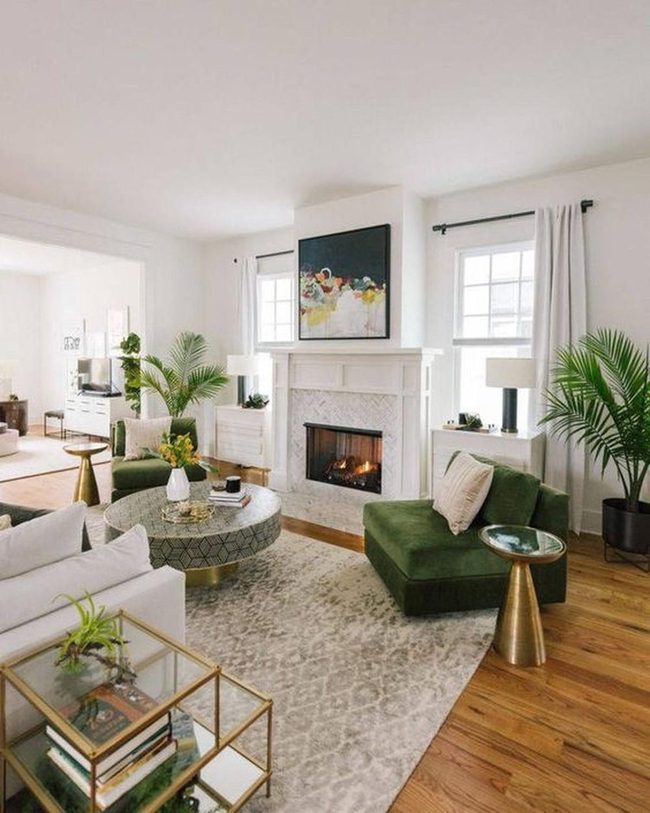 Emerald Chairs Frame Light-Filled Room