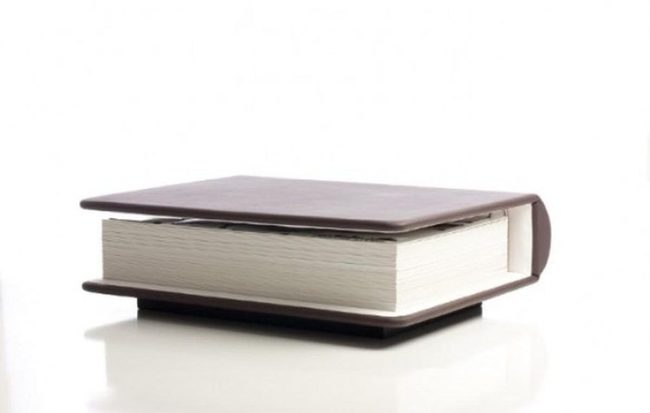 Dark Brown Book Box Storage