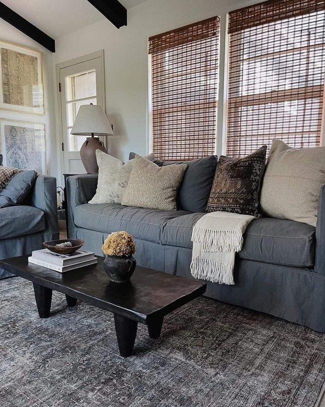 Plush Seating Dark Wood Tranquility