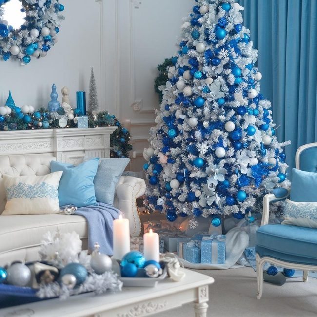 Blue and White Winter Retreat