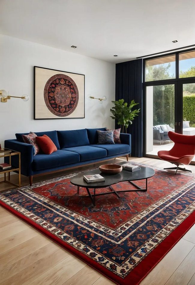 Modern Sofa Meets Persian Pattern