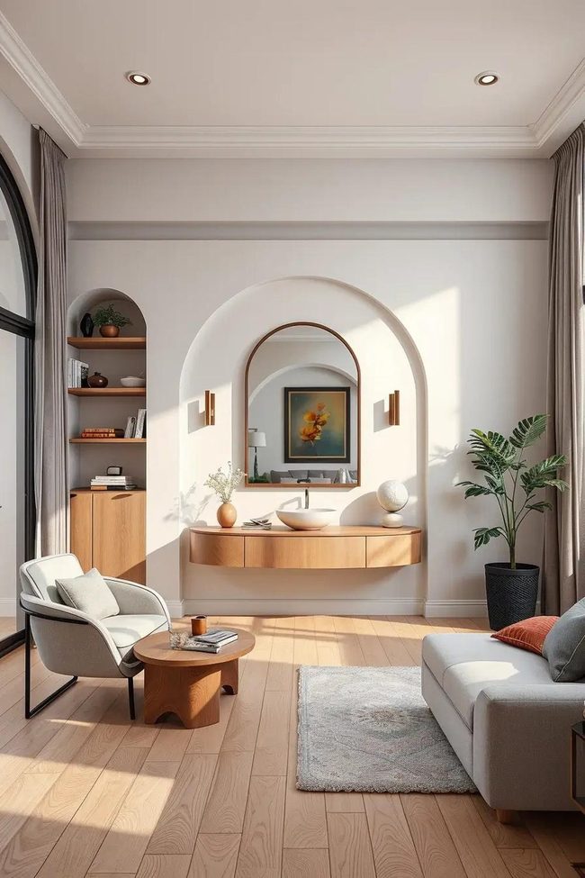 Curved Furniture Opens Spaces