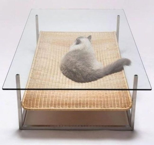 Glass Top Meets Woven Rattan Base