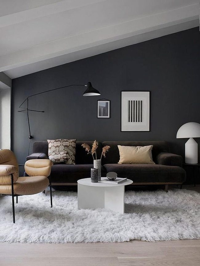 Dark Gray Walls, Light Contrasts