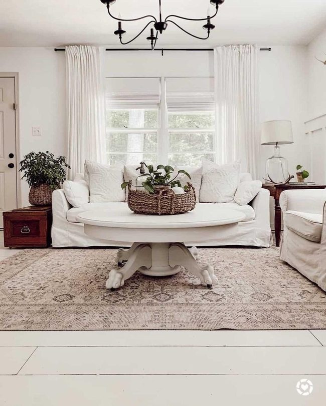 White Walls, Wood Floors, Black Metal Details