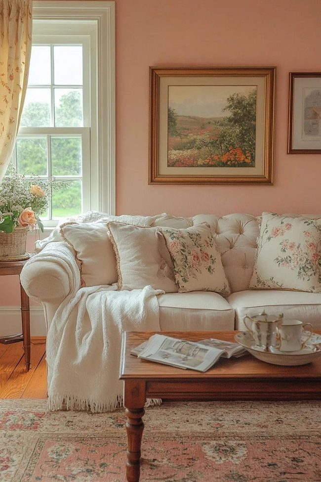 Sunlit Pastels With Floral Touches