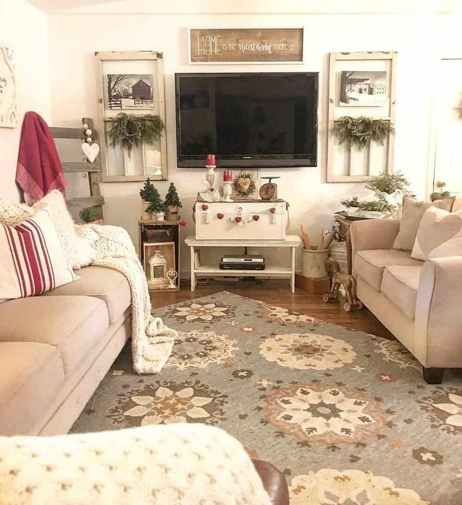 Peachy Florals With Wooden Warmth
