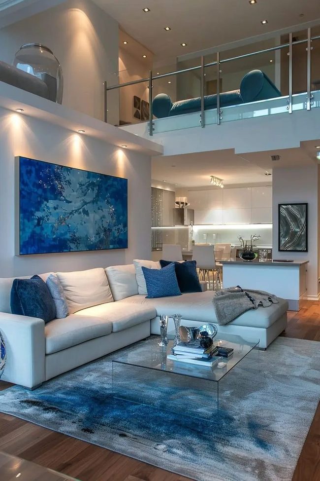 Cool Reflective Surfaces Modern Lounge
