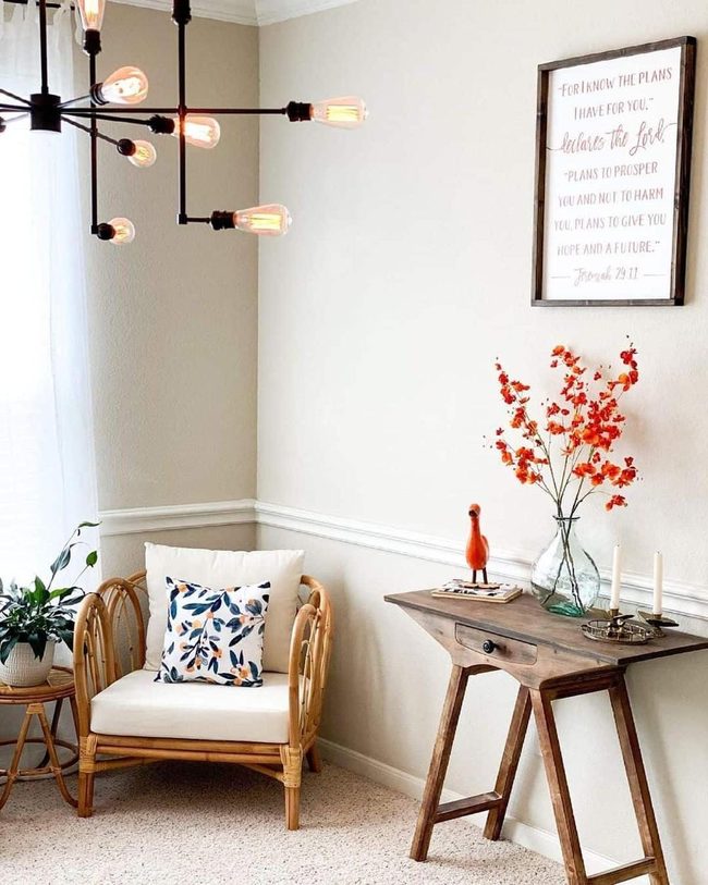 Dark Metal Meets Natural Rattan