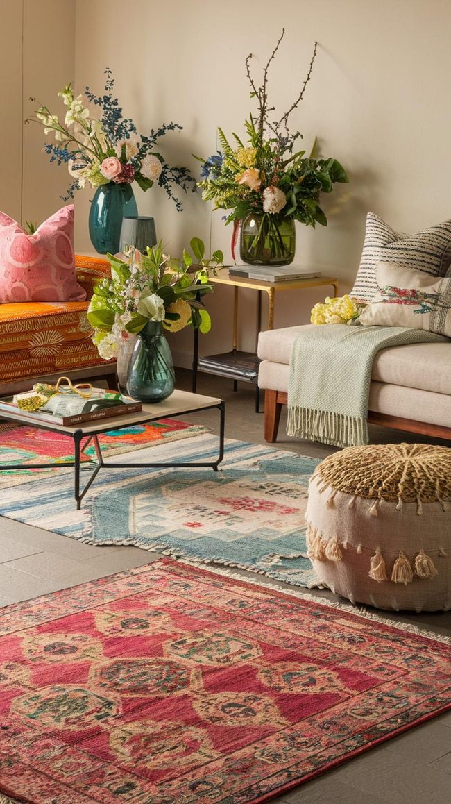Colorful Patterns Define Spring Spaces