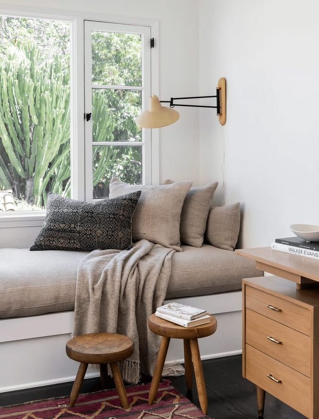 Cushioned Window Seat Refuge