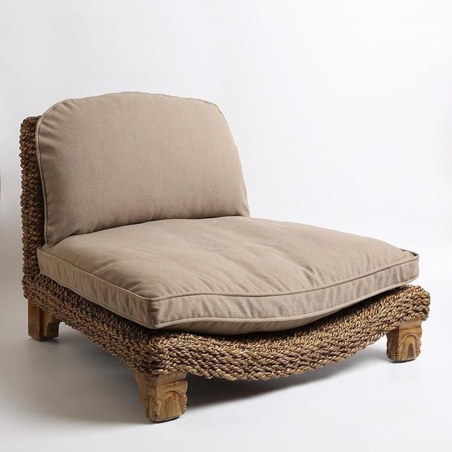 Natural Woven Chair For Gentle Yoga