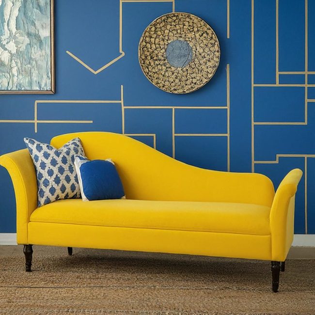 Blue And Yellow Living Room Balance
