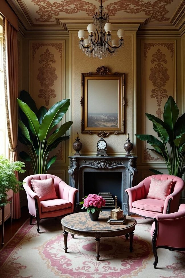 Grandmillennial Charm Through Patterned Walls