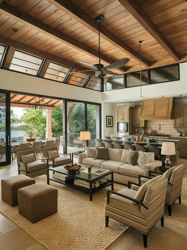 Open Floor Plan Enhances Light