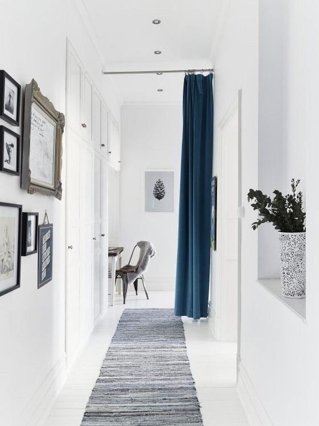 Striped Runner Leads Navy Accent