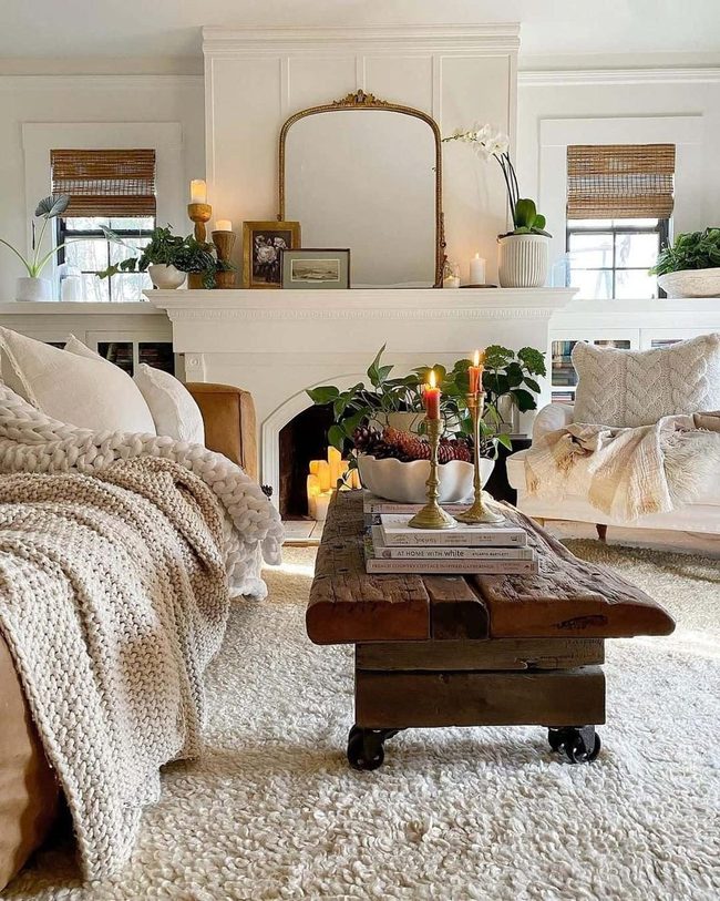 Cream And Dark Wood Living Retreat