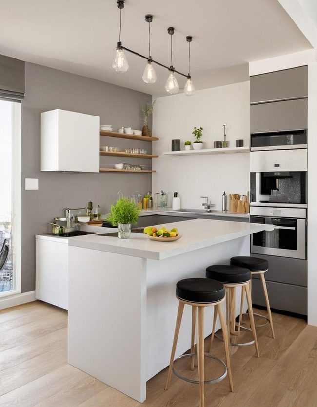 Small Space Steel Finishes and Light