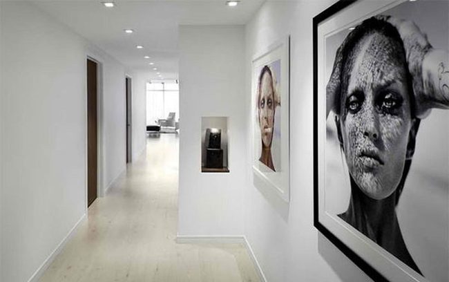 Black And White Gallery Hallway