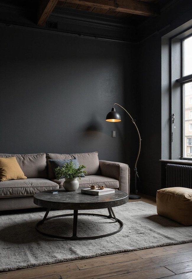 Iron Fixtures Against Deep Walls