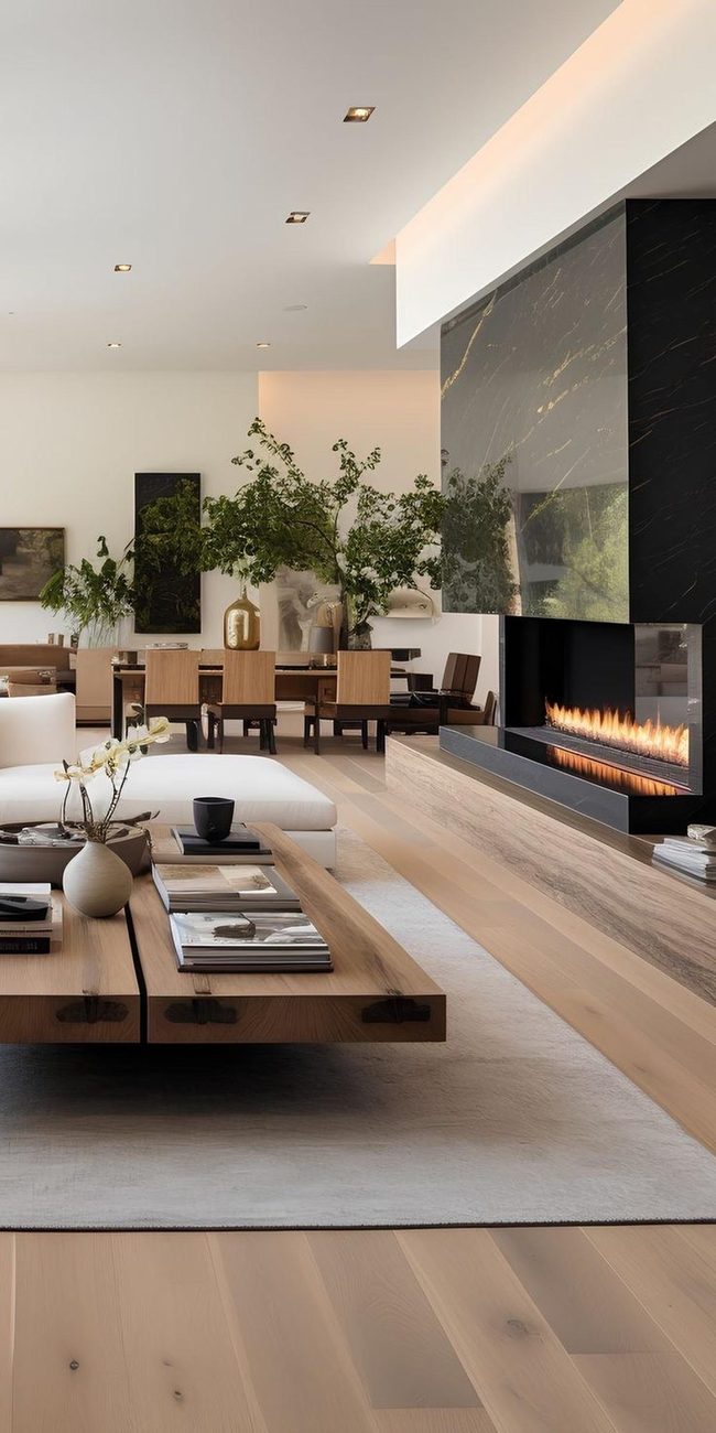 Timber Coffee Table Anchors Sunlit Room