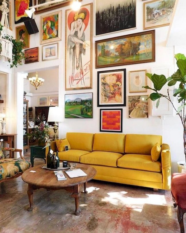 Sunny Yellow Couch Living Space