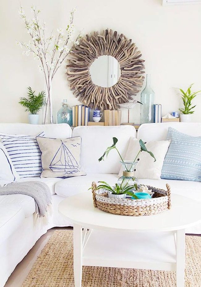 Driftwood Mirrors Meet Striped Sails