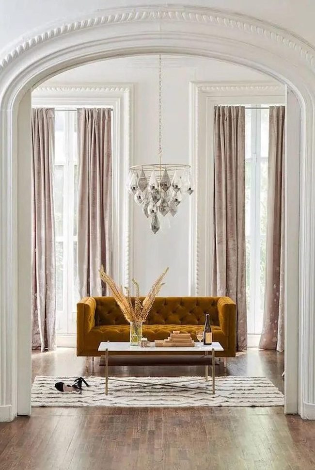Mustard Yellow Sofa Statement Living