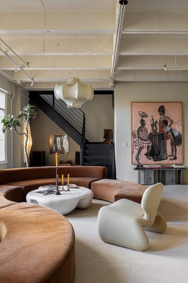 Curved Furniture Shapes Living Space