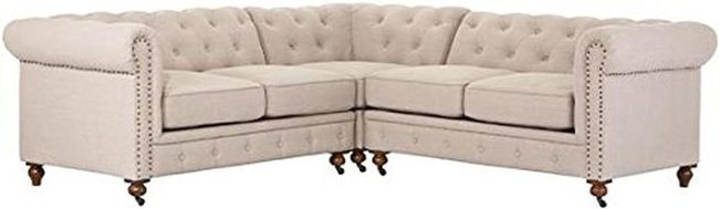 Brass Nailhead Sofa Bed Sectional