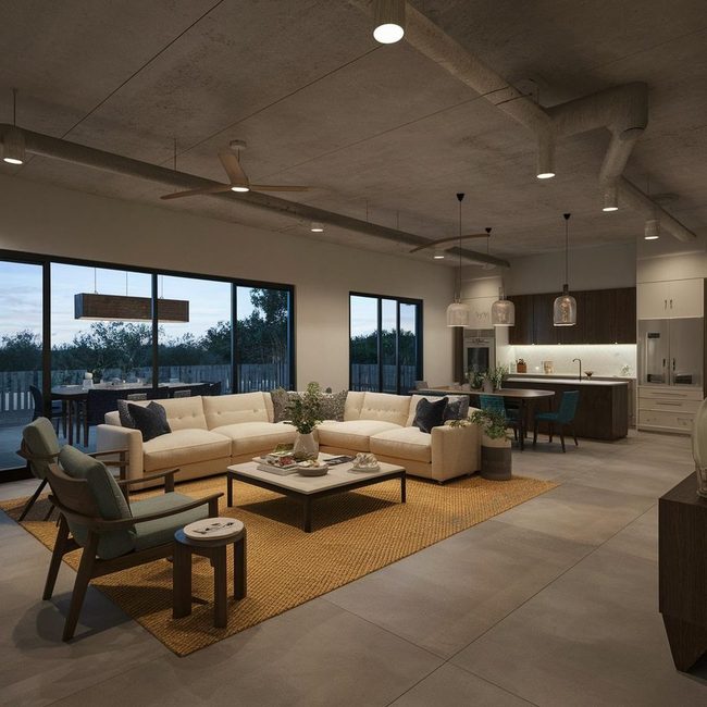 Open Floor Plan with Zoned Lighting