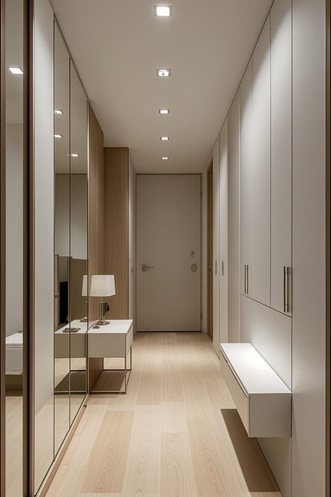Mirrors Expand Narrow Hallways