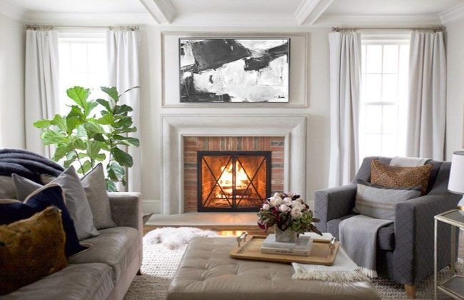 Floor-To-Ceiling Frames Your Focal Point